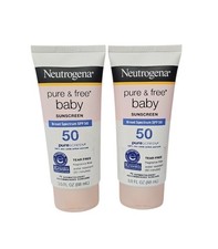 2-Pack Neutrogena Pure  Free Baby Sunscreen SPF 50 BB 11/27