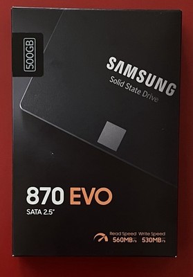 Samsung 870 EVO 500GB 2,5 Zoll SATA III Interne SSD MZ-77E500B/EU - NEU OVP