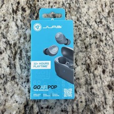 JLab GO Air Pop True Wireless Bluetooth Earbuds, Slate NEW 