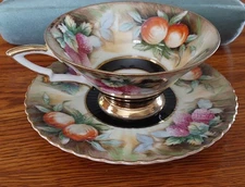 Lefton Japan 975 FRUIT TEACUP w/SAUCER