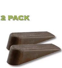 Brown Rubber Door Stops (2 per Pack)