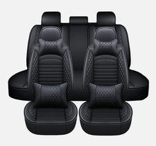 5 Seats Pu Leather Car Seat Covers With Headrest Pillows For Mercedes All Models 5 Seats Pu Leather Car Seat Covers With Headrest Pillows For Mercedes All Models