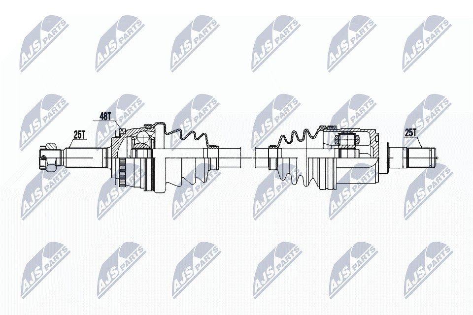 N.T.Y. NPW-HY-603.NTY Drive Shaft for HYUNDAI - Image 4