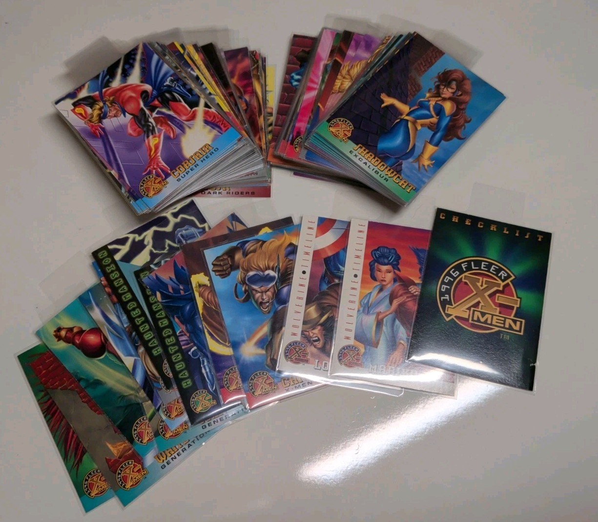 1996 Fleer X-Men Trading Cards 114 Set Lot