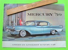 1959 Mercury Giant Prestige 24-pg Color Catalog Brochure Convertibles Park Lane 1959 Mercury Giant Prestige 24-pg Color Catalog Brochure Convertibles Park Lane