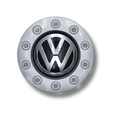 Original VW Golf Radzierkappe Brilliantchrom/Dolomitgrau, 16Zoll 1J0601149A GRB