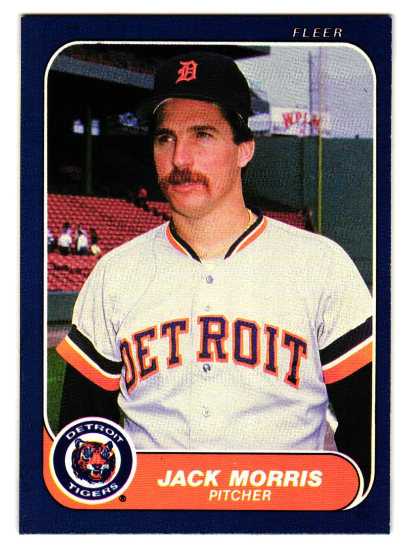 1986 Fleer - Jack Morris #232 Detroit Tigers HOF