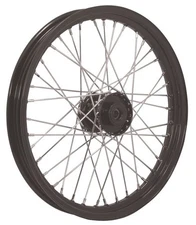 Black Hub & Rim - Chrome Spokes, 21" X 2.15", and 3/4" Bearings