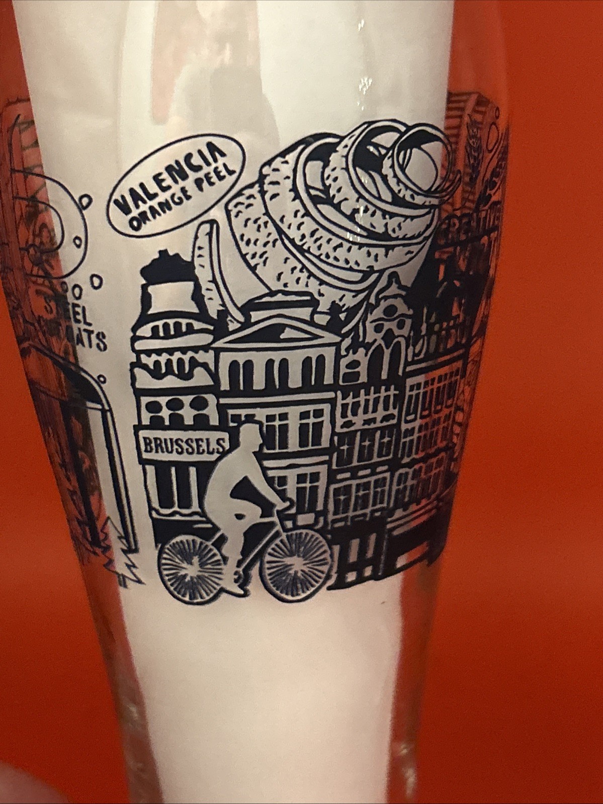 BLUE MOON Belgian Style Wheat Set Of 2 Limited Edition Etched Beer Glasses Glass