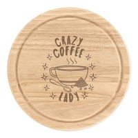 VerrüCkte Kaffee Damen Stars Rund Zerkleinern KäSebrett Mutter Muttertag Addict