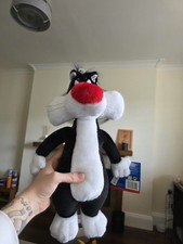 Looney Tunes Sylvester the Cat 15” Soft Toy Plush 2000 Play By Play Warner Bros