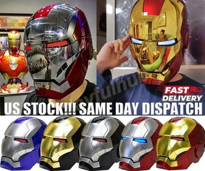 Autoking Iron Man Helmet MK5 1/1 Voice-controlled Mask Transform Cosplay Prop