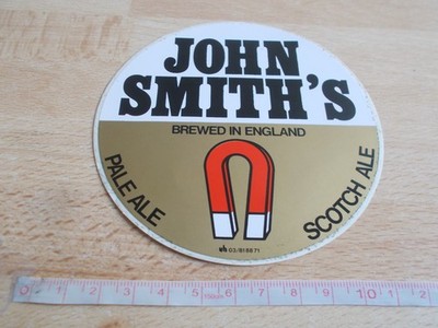 Bier Aufkleber JOHN SMITH'S