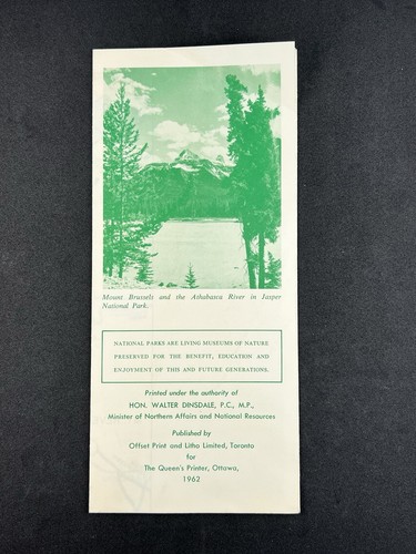Canada's Mountain National Parks - 1962 - Vintage Travel Brochure / Map - Picture 2 of 4