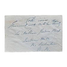 Earl Viscount William Willoughby Cole Signed Envelope Irish Member Parliament UK