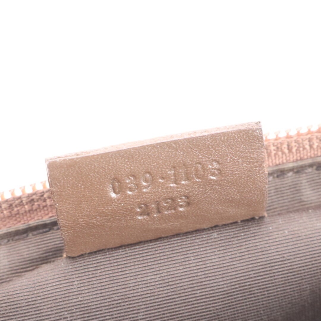 Gucci GG Canvas Accessory Pouch Leather Handle Used, 21x11cm Bag thumbnail 9