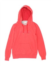 CHAMPION Womens Heritage Fit Graphic Hoodie Jumper UK 14 Medium Pink CA08