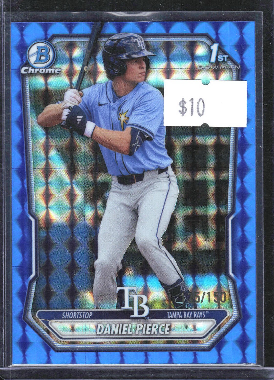 Daniel Pierce #/150 Chrome Blue Geo Refractor #BCP-77 2026 Bowman Rays