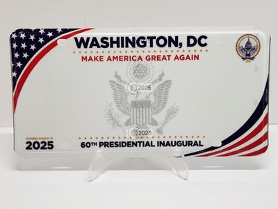 2025 Washington DC 60TH TRUMP PRESIDENTIAL INAUGURAL License Plate