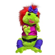 Gemmy Frogz Rock it Rap It Ribbit Maniac 80s 2005 Plush Dancing SEE VIDEO IN PIC