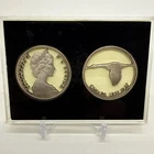1966/1967 Canada Dollar Coin Queen And Flying Goose In Holder Lasercut