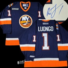 Roberto Luongo signed New York Islanders CCM Rookie hockey jersey XL NHL Goalie