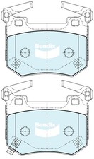 Bendix Rear Brake Pad Set for Genesis G70 IK 3.3L G6DP Petrol 2017-2020
