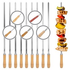 10x Grillspieße Edelstahl Schaschlikspieße Schampura Fleischspieß BBQ-Toro