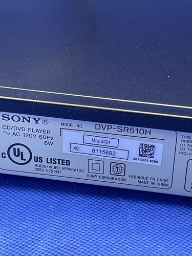 Sony - DVD CD Player DVP-SR510H w/1080p HD - Upconversion - Upscaling DVPSR510H - Picture 5 of 8