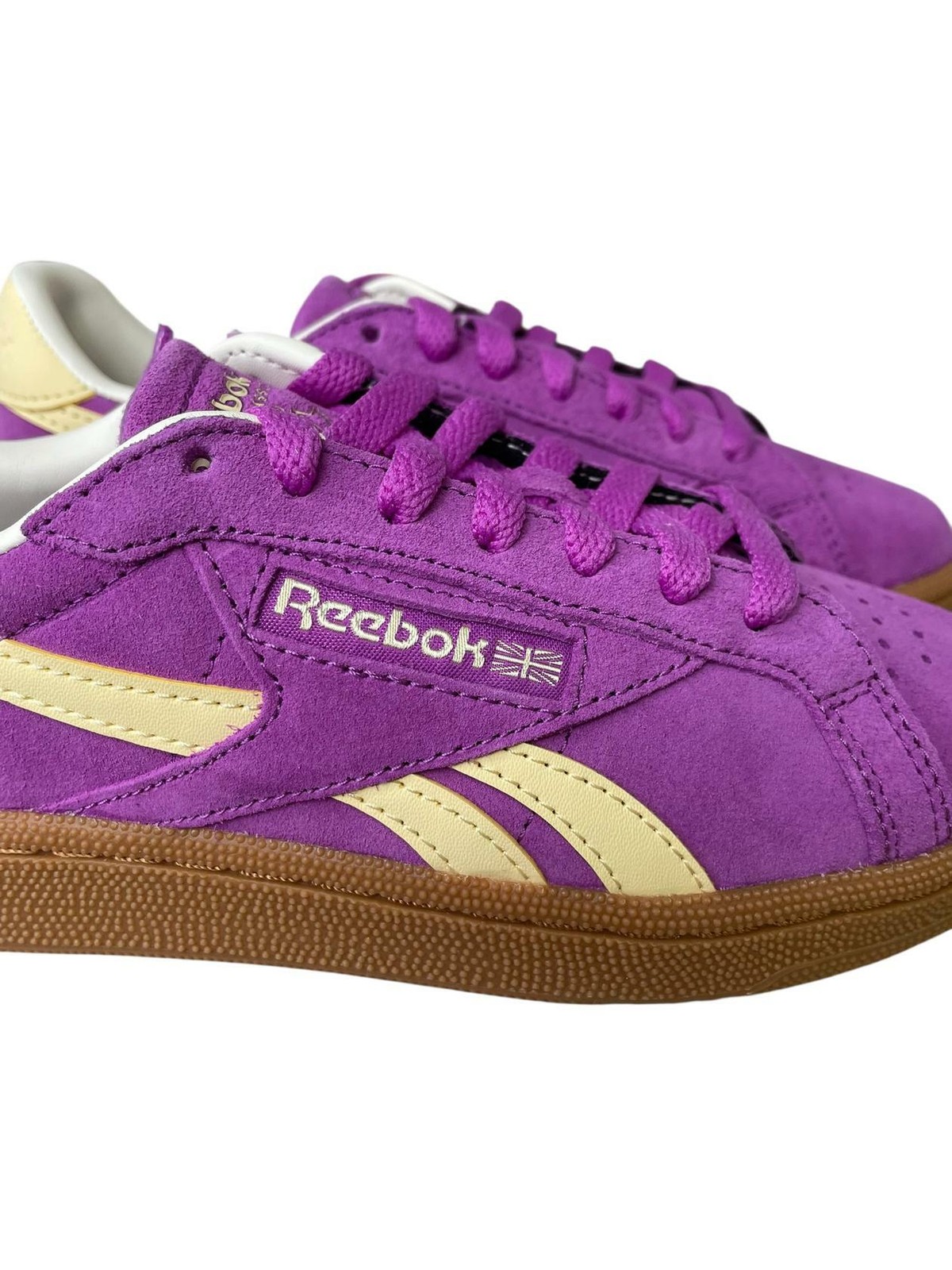 Reebok Women Sneaker Club C Grounds UK 100220814 Tennis Purple Chalk Size 7 M thumbnail 3