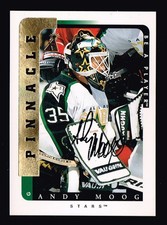 1996-97 ANDY MOOG Pinnacle Be a Player #7 Autograph