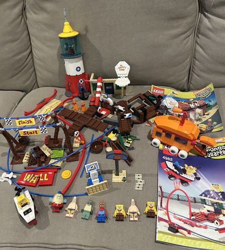 Incompleto Lego Bob Esponja Pantalones Cuadrados Lego 4982, 3825, 3830 - Imagen 10 de 14