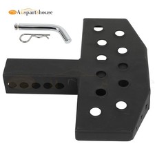 New Black Rear Bumper Towing Hitch Step For 2 Inch Receiver 12 X 5.1 Step Pad