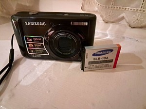 Samsung PL55 12.2MP Digital Camera Black Tested Working