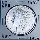 1885 BU GEM MORGAN SILVER DOLLAR UNC MS+++ U.S. MINT RARE COIN 9939