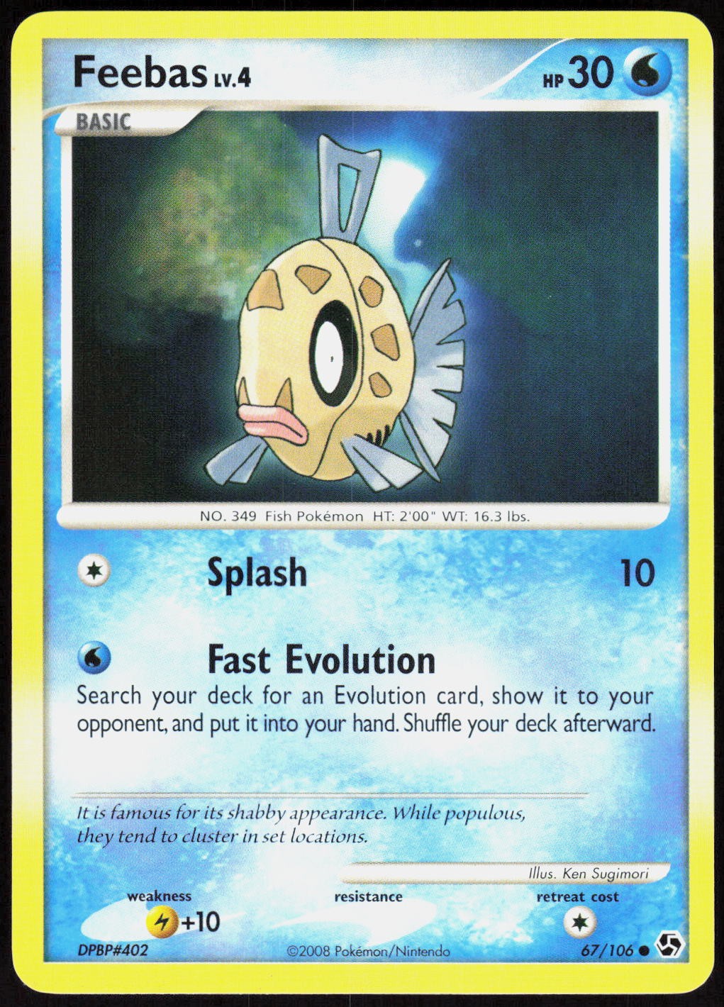 Feebas 67 Great Encounters - Pokemon NM/M (Common)