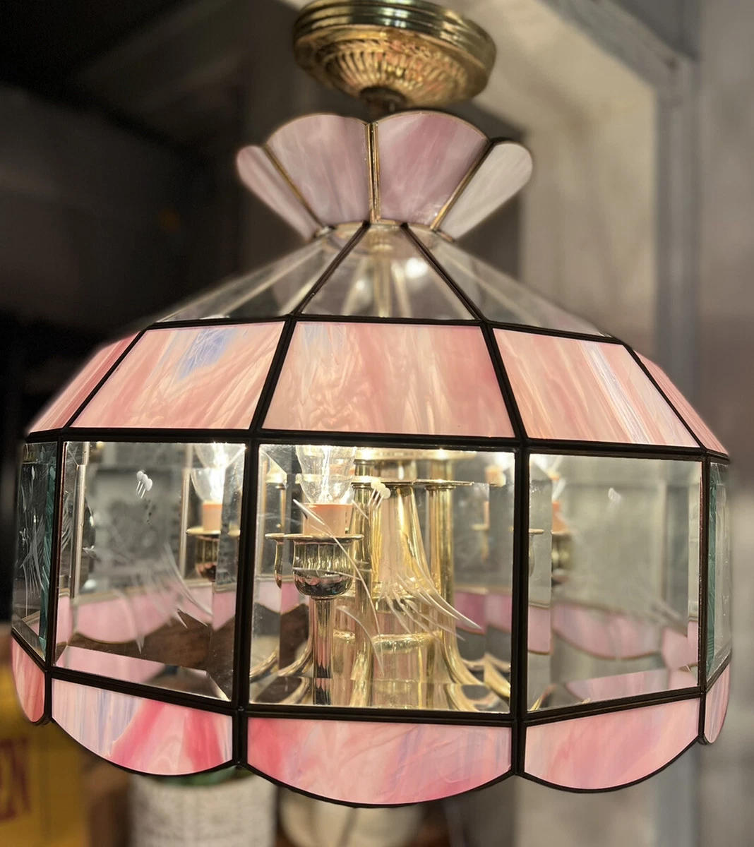 Antique reproduction sale glass lamp shades