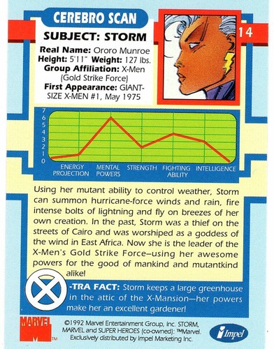 Impel Marvel X-Men Series 1 1992 Trading Cards, Single Cards, You Pick! - Picture 29 of 211