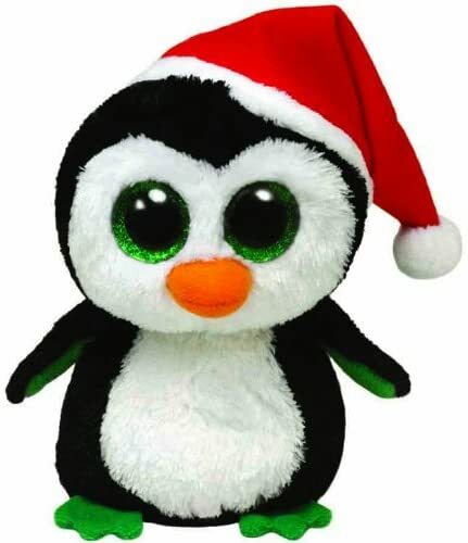 Ty Beanie Boo Boos 36092 Igloo the Penguin with Christmas Hat Regular 15cm NEW