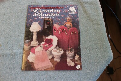 1993 Annie's Attic Crochet Fashion Doll Victorian Boudoir pattern book
