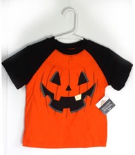 NEW Jack-o-lantern Pumpkin Halloween Shirt Size 2T Unisex Orange Toddler Tee