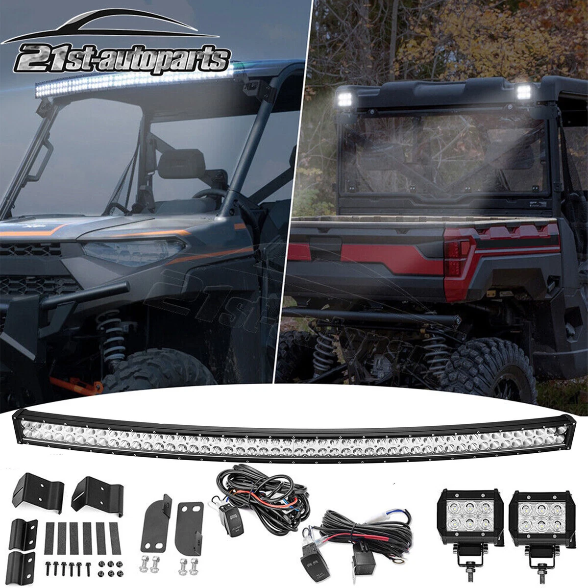 2020 polaris ranger on sale light bar mounts