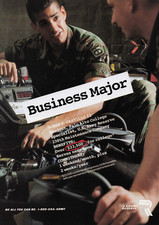 1996 Vintage Print Ad U.S. Army Reserve Business Major Be All You Can Be