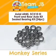 Axial AR45, SCX10 III Front and Rear Portal Axle Kit -24 Pcs Sealed Bearings Kit