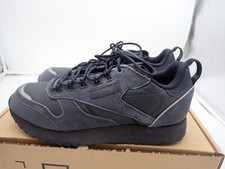 Reebok Men's or Big Boy's Classic Leather Sneaker, Grey/Black/Panton, 6 M