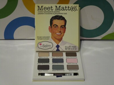 THE BALM COSMETICS ~ MEET MATT(E) MATTE EYESHADOW PALETTE ~ 0.33 OZ BOXED