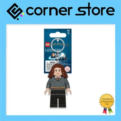Lego - Harry Potter -Porta Chiave - Portachiavi con Led - Torcia - h 8cm-Ermione