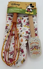 Best Brands Disney Mickey & Friends, 3 Piece Baking Set: Mitt, Spatula, Whisk