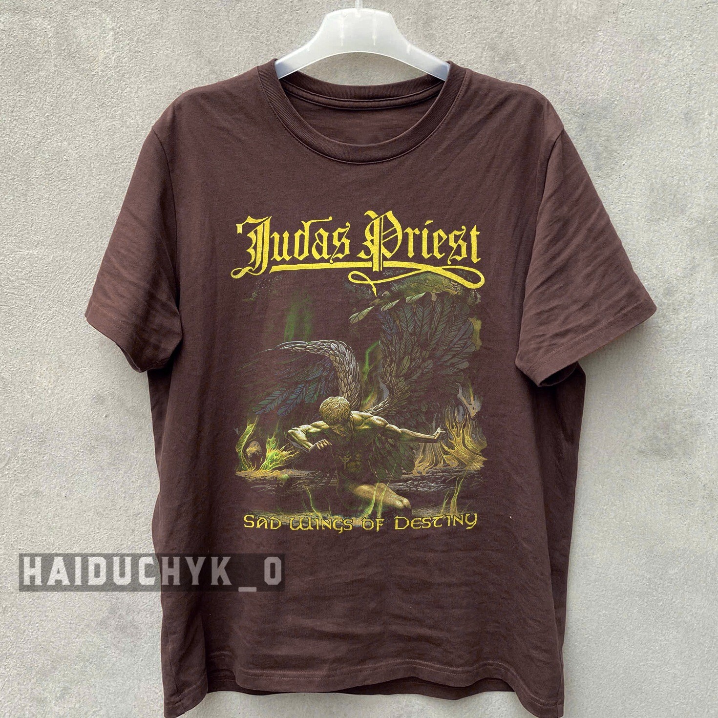 Judas Priest Sad Wings of Destiny 1976 Vintage Russet Tee S-5XL Unisex