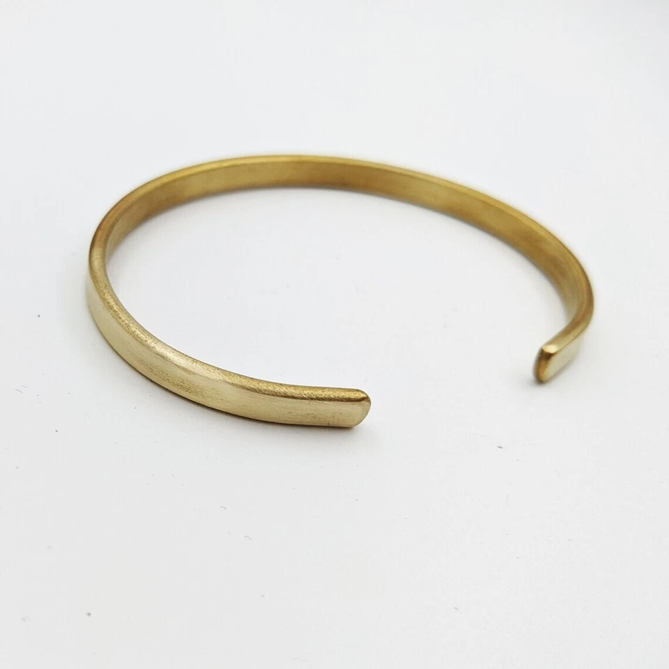 Brazalete Brazalete Brazalete Clásico 4mm Para Hombre 8" en Chapado en Oro Amarillo 14K Plata Foto 2 de 4